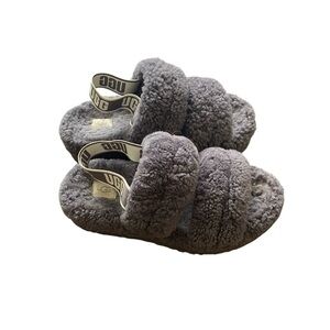 UGG Oh Yeah Grey sling slide slippers